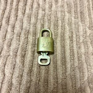 Louis Vuitton Vintage Brass Lock and Key Set/Bag Charm/Jewelry Charm #321